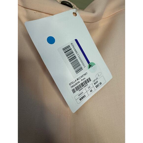 Stella McCartney NWT Tailored Wool Pants in Pink Size IT 44/US 8 - Picture 9 of 9